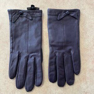Denver Hayes Purple Leather Driving Winter Gloves